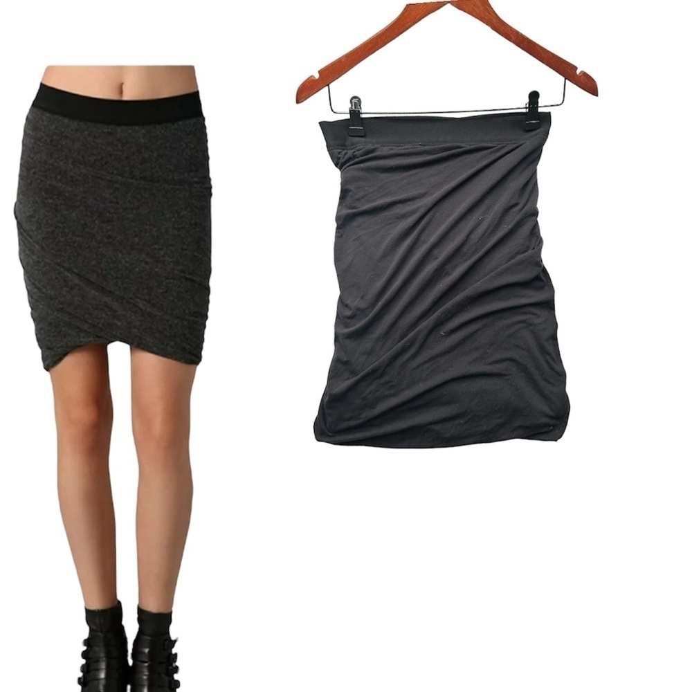 T by Alexander Wang Black Mini Skirt